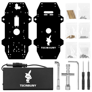 Tscin buny 4WD Smart Robot Auto Chassis Elektronische Herstellung DIY Tool Kit mit Batterie kasten für Arduino