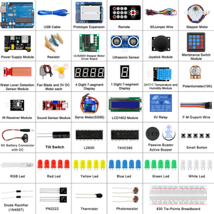 Super Starter Kit für Ardui für UNO SET R3 Bread board Ultraschalls ensor 1602 LCD I2c 130 DC Motor mit Tutorial Educational Kit