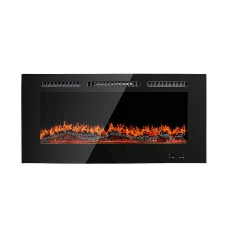 Soporte de Tv con chimenea lareira externa a gas Madera Falsa Recién llegados Fuego Vapor de agua Hierro fundido negro Marruecos Chimenea Precio