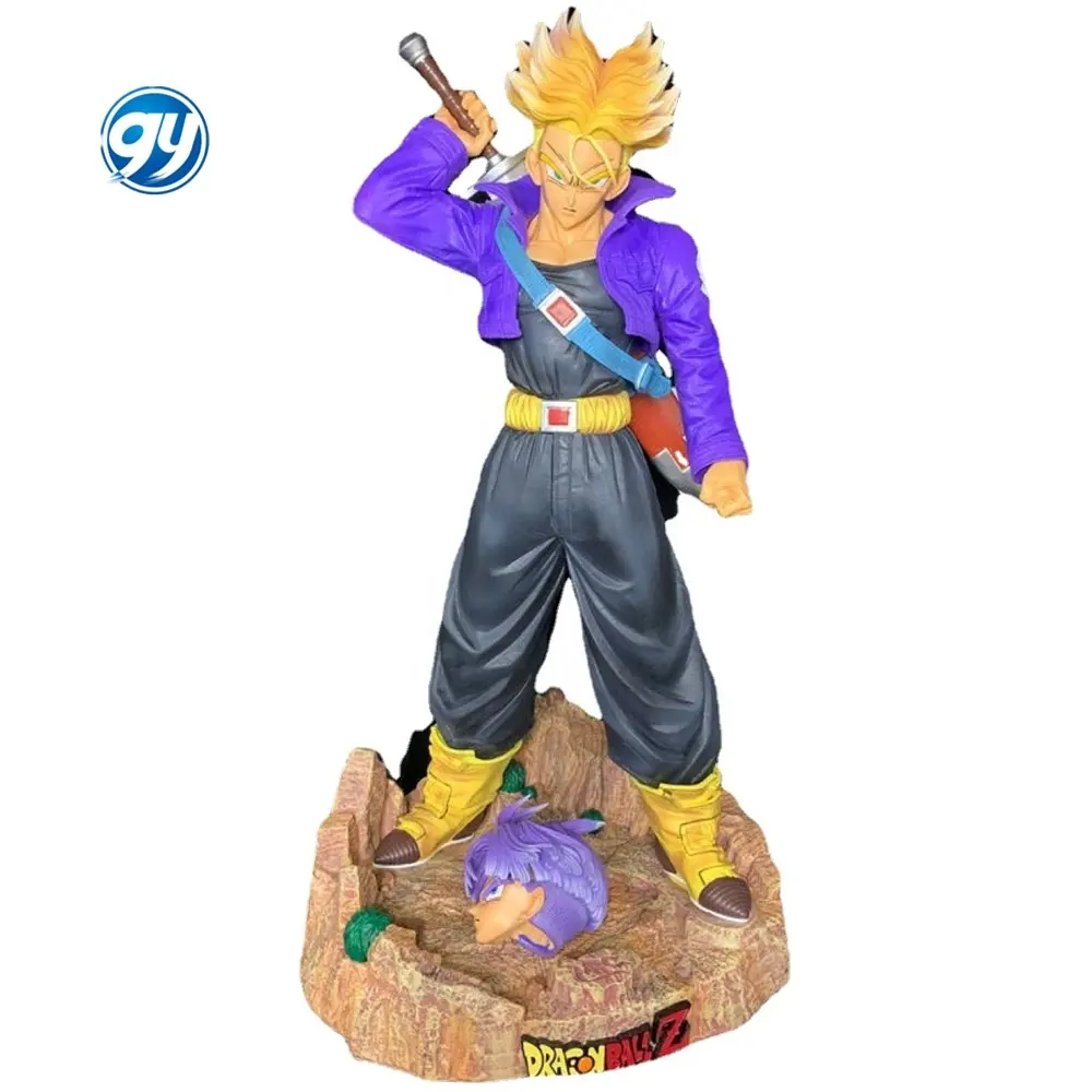 50cm Big Size DragonBall Z Goku Trunks Figure GK Oversized Statue PVC Model Toys anime action figures