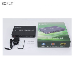<strong>hdmi</strong> <strong>matrix</strong> <strong>switcher</strong> 4k 4x2 <strong>HDMI</strong> <strong>Matrix</strong> Switch Splitter EDID at 30Hz Full HD 1080P with IR Remote Control Switch - Product Image 4