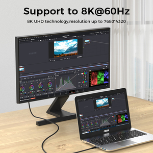 2.1 altın kaplama HDTV kablo Video tel 8K 60Hz 4K 120Hz uyumlu PVC ceket stok kamera bilgisayar 3D 2.1 HDTV - Product Image 4