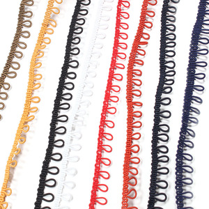 Bucle de botón de cordón elástico de color y tamaño personalizado de buena calidad de fábrica - Product Image 1