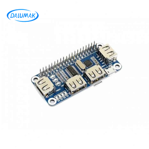4 puertos USB HUB HAT para Raspberry Pi con USB a placa de expansión de puerto serie KITS