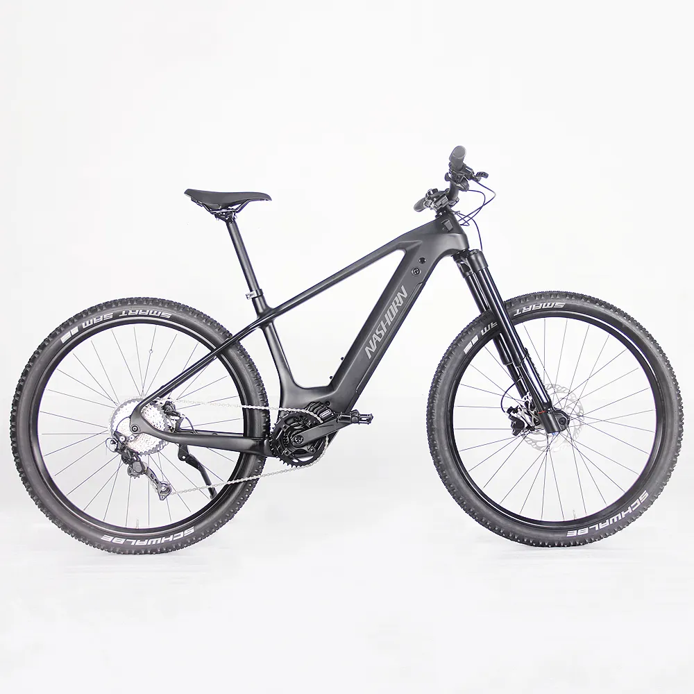 Quadro de fibra de carbono para bicicleta, duros, elétrico, mountain bike, 36v, 250w para adultos ebike