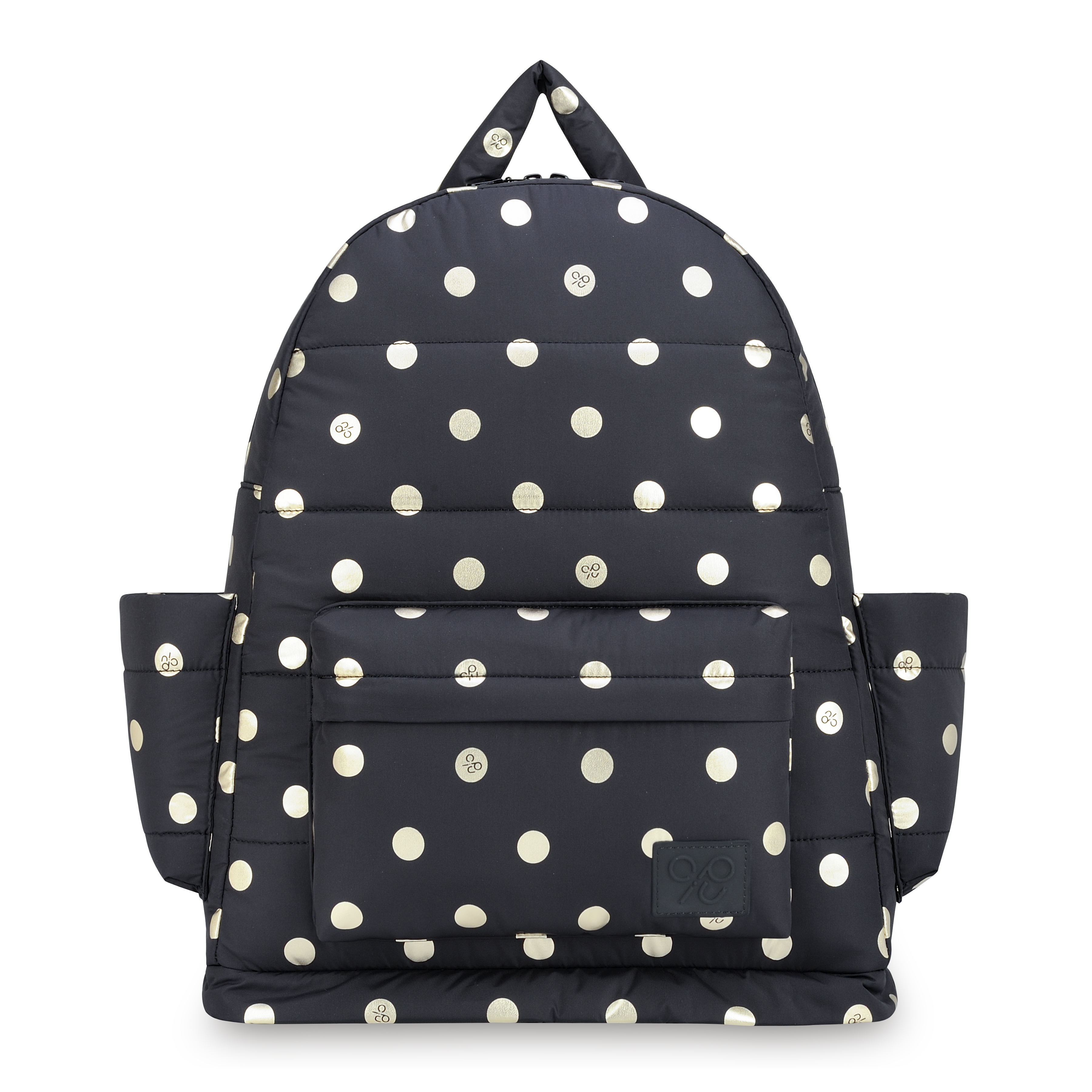 Gold Polka Dot Black