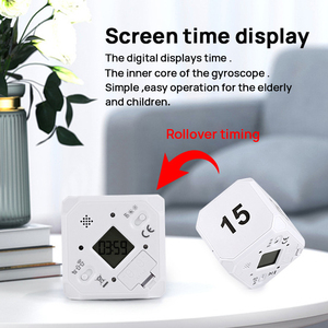Cube Timer Küchen timer Übung Schwerkraft sensor Flip Timer für Zeit management und Countdown-Einstellungen
