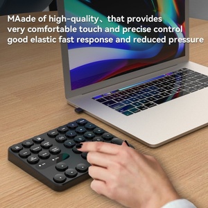 High - Quality Simple Compact 35 - Key Round - Keycap Wireless <strong>Numeric</strong> <strong>Keyboard</strong> One - Hand Portable and Convenient <strong>Keyboard</strong> - Product Image 3