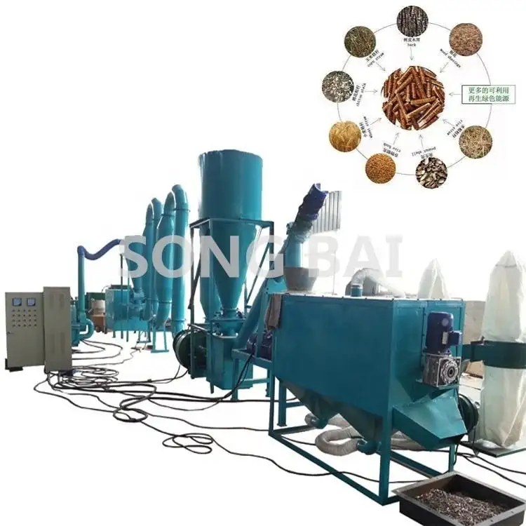 Industriële Hout Pellet Productielijn Biomassa Pellet Pers Hout Pellet Making Machine Granulator Productielijn
