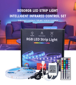แถบไฟ LED RGB 2835 SMD ยาว5เมตร16.4ft อะแดปเตอร์ควบคุมระยะไกล IR 24Key ใหม่ชุดที่สมบูรณ์/ชุด SMD 2835แถบไฟ LED - Product Image 2