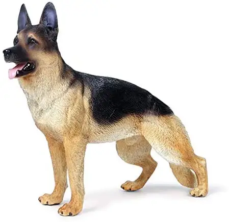 Perro pastor alemán de 7,9x6,3x2,4 pulgadas, modelo de perro de simulación para figuras de acción, accesorios, soldados militares, Mini figura de animales