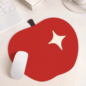Sáng Tạo Thời Trang PU Da Hình Quả Táo Miếng Đệm Chuột Mới Phong Cách Không Thấm Nước Cách Nhiệt Mini Bảng Mat Cốc Cà Phê Mat - Product Image 2