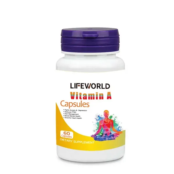 Lifeworld Private Label OEM Multivitamínico Cápsulas Multivitamínico Cápsulas 10000 Iu Vitamina A softgel