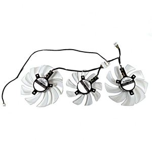LED 95MM Cooler Fan Replacement for PowerColor Hellhound Spectral White AMD Radeon RX <strong>6700</strong> <strong>XT</strong> 12GB GDDR6 Graphics Video Card - Product Image 5