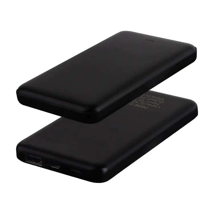 Caricabatterie portatili per telefoni cellulari di tipo C portafoglio Powerbank 5000mah Mini Slim Power Bank