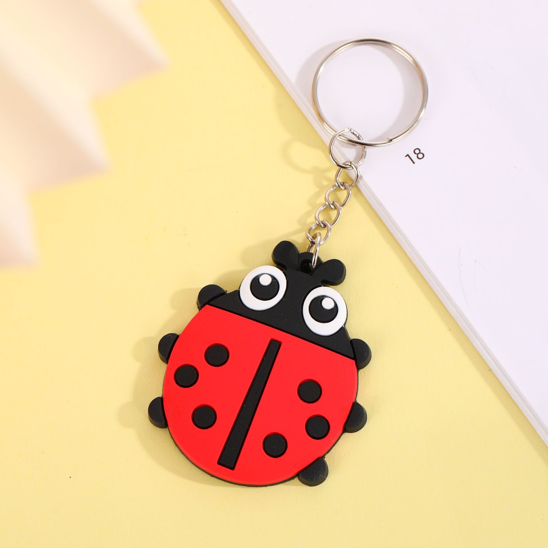 Red seven-spotted ladybug
