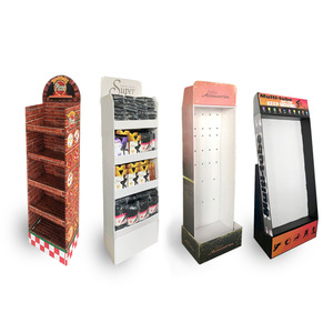 Customizable PVC Supermarket <strong>Display</strong> Stand <strong>with</strong> Floor <strong>Hook</strong> Plastic <strong>Display</strong> Rack - Product Image 3