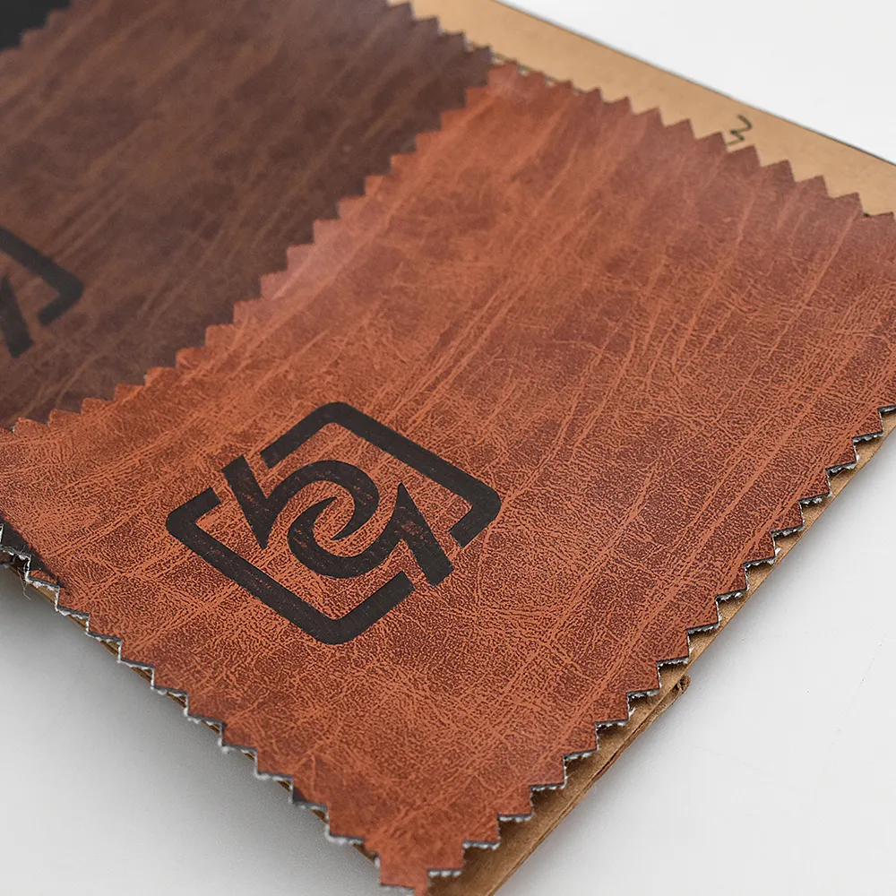 0.9mm Custom Logo New Design Bark Pattern Semi Pu Upholstery Leather Bag Buy Synthet Leather