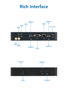 A bassa potenza PC Mini Computer 1037u Fanless Mini PC Linux Os Industrial Edge Computing Rk3568 Mini PC