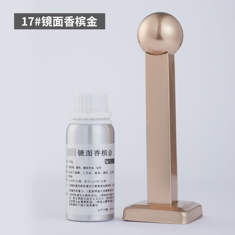 17 Miroir Champagne Or