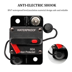 <strong>Automatic</strong> <strong>Circuit</strong> <strong>Breakers</strong> 80A 12V DC <strong>Circuit</strong> <strong>Breaker</strong> Waterproof with Manual <strong>Reset</strong> for Boats Truck Audio/Video Systems - Product Image 5