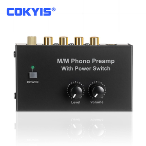 Phono Preamp <strong>4</strong> Channel Hi-fi Preamplifier, Vinyl Tape With Volume and Level Control, RCA <strong>Input</strong> &amp; <strong>Output</strong>, <strong>1</strong>/<strong>4</strong>&quot; TRS <strong>Output</strong>, PP500