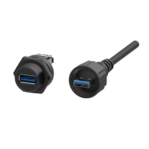 Jnicon USB 3.0 2.0อะแดปเตอร์แจ็คแผง Type-C คู่ซ็อกเก็ตปลั๊กตัวผู้-ตัวเมีย IP67กันน้ำ - Product Image 1