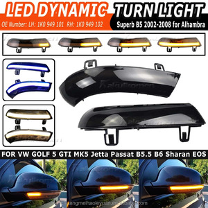 Sıcak LED dinamik dönüş sinyal ışığı yan ayna yanıp sönen ışık tekrarlayıcı flaşör VW GOLF 5 artı Jetta MK5 Passat B6 EOS için - Product Image 2
