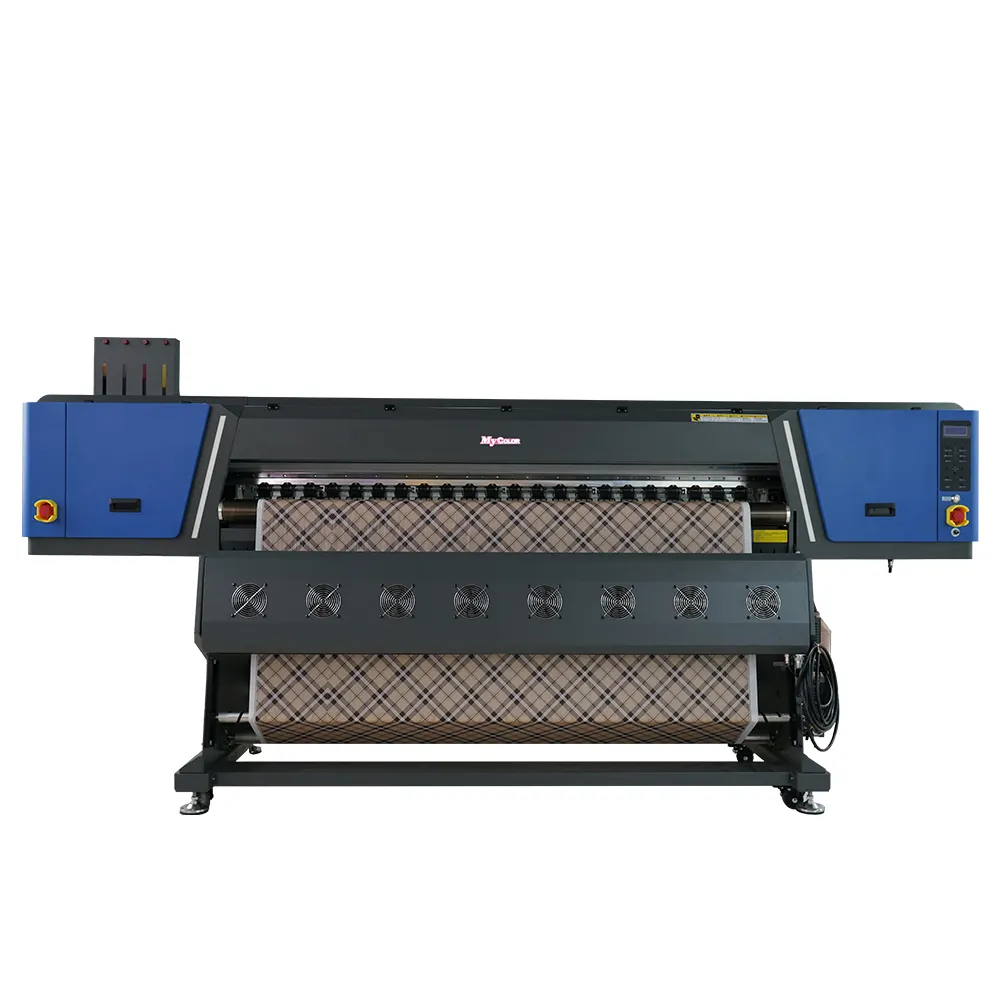 Impressora de subolmação eco solvente, 1.8m, grande formato, para máquina de impressão de bandeira, adesivos de vinil, com 4 impressoras i3200 cabeças