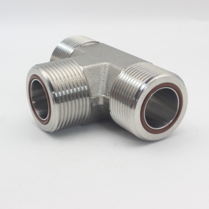 Chất lượng cao nhà máy orfs Nam TEE Parker Jlo jmlo Công Đoàn TEE ORING mặt con dấu Flare AF Carbon thép TEE phụ kiện - Product Image 3