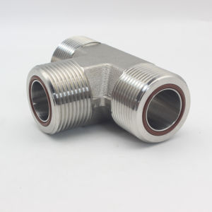 Chất lượng cao nhà máy orfs Nam TEE Parker Thép không gỉ Jlo jmlo Công Đoàn TEE ORING mặt con dấu Flare AF Carbon thép TEE phụ kiện - Product Image 4