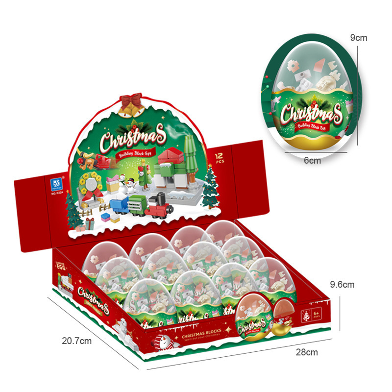 K52 Bloques de Construcción Navideños Gashapon