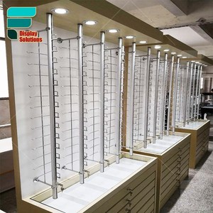 Thiết Bị Trưng Bày Quang Học Thanh Trưng Bày Kính Mắt Gắn Tường Bằng Thép Không Gỉ Giá Trưng Bày Kính Mắt Kệ Kính Mắt Led Có Ngăn Kéo - Product Image 3