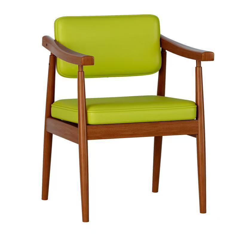 Sac souple en cuir couleur noyer vert fruit