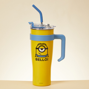 MINISO <strong>Minion</strong> Series 1600mL Jumbo Capacity Straw Steel Cup with Leak-Proof Design and Cute <strong>Minion</strong> Pattern <strong>Wholesale</strong> and Customization