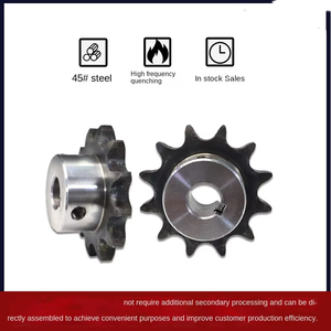 45# Steel Chain Sprocket Wheel 08B8 Teeth 4 Points Transmission Variants 9/10/<strong>11</strong>/12/13/14/15/16/17 Teeth Machined OEM - Product Image 5