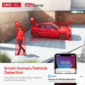 Cámara IP PoE de seguridad con detector de luz y alarma IR Varifocal Bullet WizSense, cámara IP de red de 5mp, cámara de red de 5mp, con sensor de luz y alarma - Product Image 4