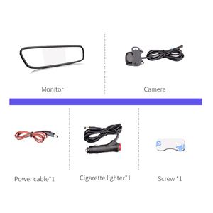 4.3'' Mirror Monitor Digital <strong>Wireless</strong> License Plate Camera Kits for Car <strong>Reverse</strong> Aid <strong>System</strong> - Product Image 6