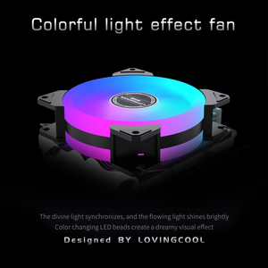 Lovinglcool 2heatpipe CPU Cooler argb PWM Led RGB 12V tương thích Intel cho máy tính chơi Game trường hợp tản nhiệt không khí tản nhiệt - Product Image 5