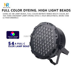 60pcs <strong>X</strong> <strong>3w</strong> Full-Color Plastic Flat Par Light <strong>Led</strong> 3-In-1 Dyeing Light DMX Control Par Light - Product Image 4