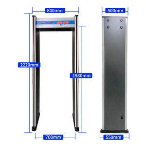 Averguard 6/18 bölge Walk Walk-Through Metal dedektörü kemerli kapı kapı çerçevesi güvenlik tarama endüstriyel dedektörü - Product Image 3
