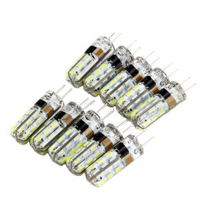 <strong>LED</strong> Bulb G4 <strong>LED</strong> AC110V/220V 1.5W Silicone 24leds 3014smd <strong>LED</strong> Lights No Flicker for Crystal Light Chandelier Lighting - Product Image 1
