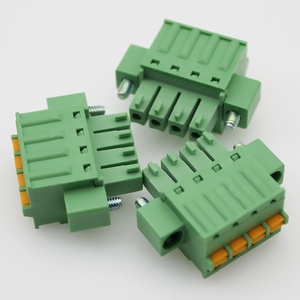 3.5mm Plug in Butt <strong>Terminal</strong> <strong>Block</strong> with Flange <strong>Fixing</strong> Frame FK-MCP 1,5-STF-3,5 EC350VM - Product Image 1