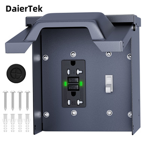 GFCI Outlet <strong>20</strong> <strong>Amp</strong> Outdoor Electrical Outlet Box Outdoor Electrical Outlet Cover with <strong>20</strong> <strong>Amp</strong> WRTR GFCI Receptacle and <strong>Switch</strong> - Product Image 1