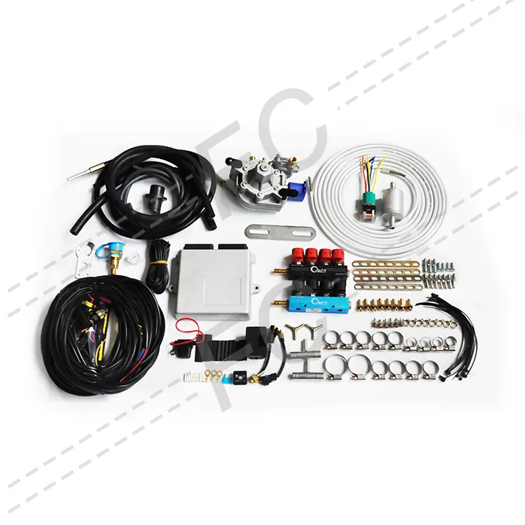 FC gas completato sistema di conversione cng kit per 8cyl per altre parti di motore auto kit di iniezione di carburante per moto