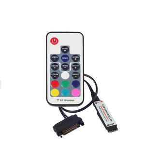 Светодиодная лента RGB с магнитным креплением, полный комплект для ПК, корпуса компьютера, интерфейса питания SATA, фиксируется на магните, цветной пульт дистанционного управления - Product Image 1
