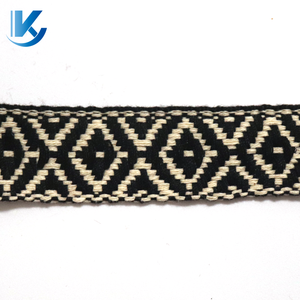 KY Logotipo personalizado Correas elásticas de jacquard Estilo étnico Accesorio de ropa Correa de tela hecha de poliéster duradero - Product Image 6