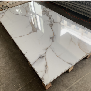 3mm 5mm özel tasarım Pvc duvar paneli Uv mermer levha Uv mermer kurulu iç için su geçirmez