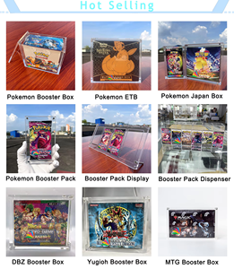 Booster gói tùy chỉnh hộp hiển thị trường hợp rõ ràng acrylic với Poke Mon nam châm Nắp UV bảo vệ ưu tú huấn luyện viên etb lưu trữ trường hợp - Product Image 4