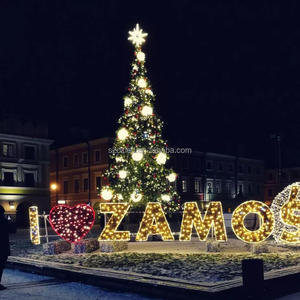 Di lusso all'aperto albero di natale luci LED modello commerciale con motivo a stella per la programmazione interna - Product Image 1